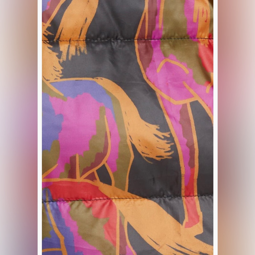 NWT $310 FARM Rio Wild Horses REVERSIBLE Mixed Media Jacket in Medium! - Picture 8 of 16